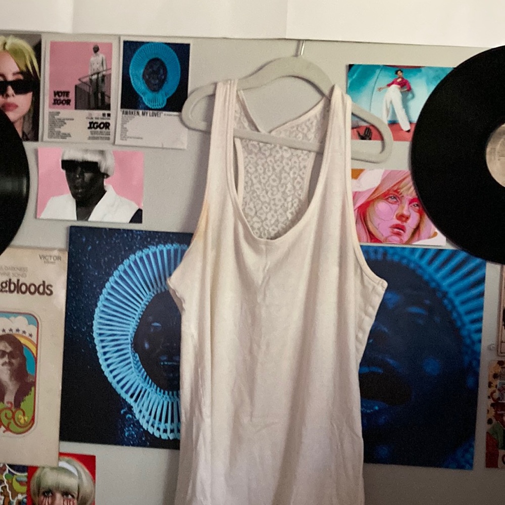 Cream Rue 21 Tank Top